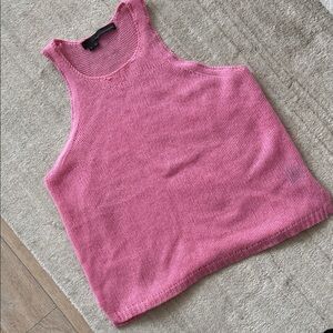 360 Cashmere Pink Knit Tank Top